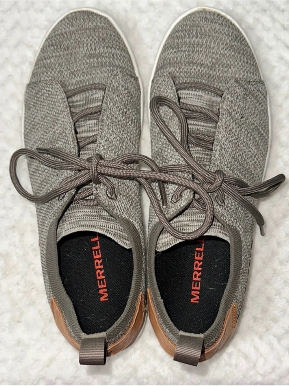 Merrell Vibram Sole sneakers in Gridway Gray like-new - Picture 1 of 6